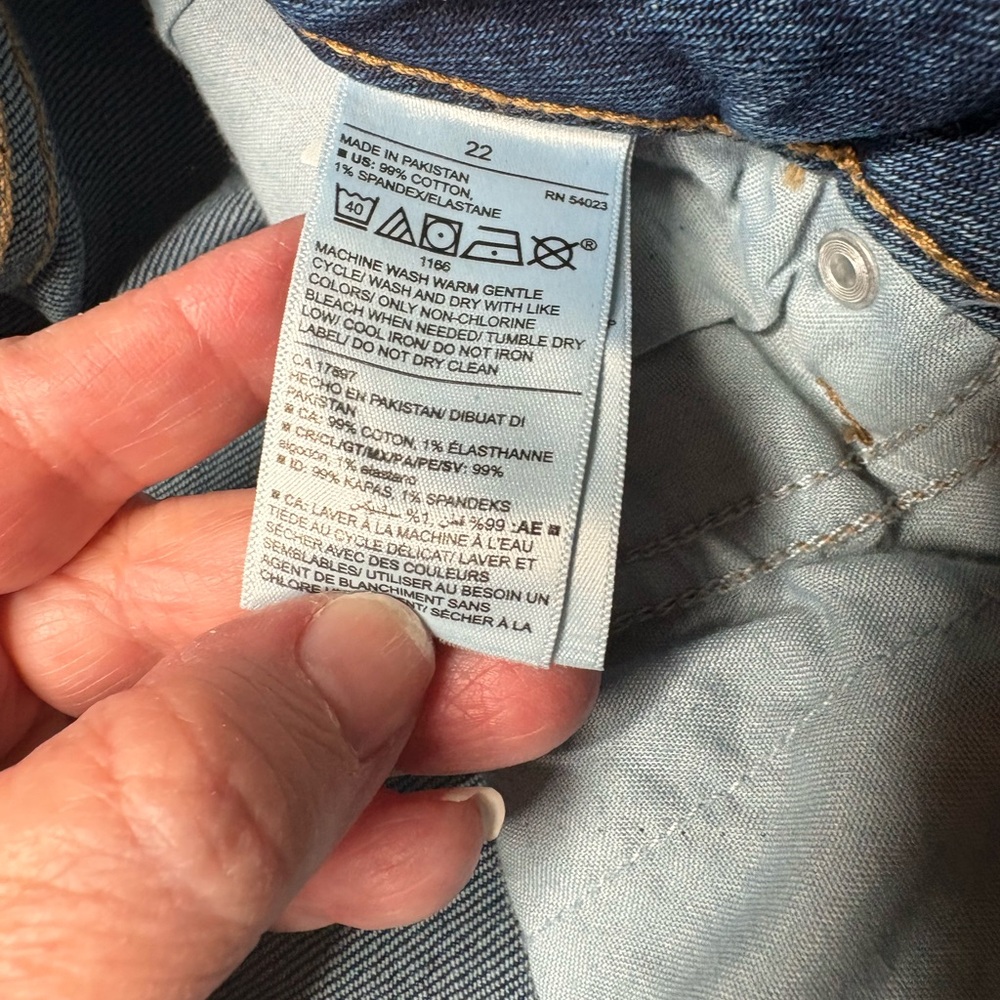 Old Navy High Rise Curvy O.G. Straight Plus Size 22 Jeans Blue Denim NWT - Picture 9 of 16